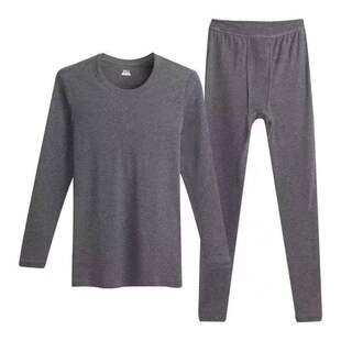 都市丽人男士保暖衣FW32C6加绒加厚圆领绒保暖衣长袖长裤套装