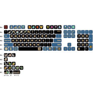 DOTA2 TI赛事主题键帽套装机械键盘刀塔周边完美世界电竞旗舰店