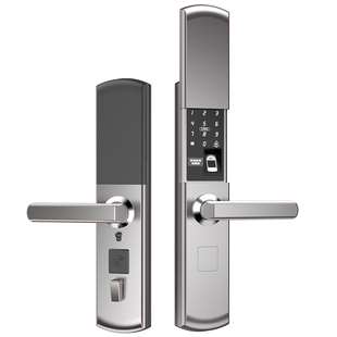 名宿公寓锁指纹锁家用防盗门密码锁滑盖门锁远程刷卡半导体智能锁