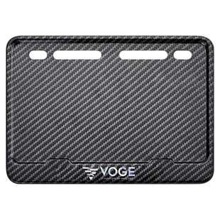 通用九号电动车后牌照框架副牌个性装饰碳纤维警示牌尾牌框改装件