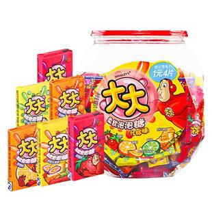 大大泡泡糖什锦味630g桶装150片多种果味口香糖80后童年怀旧零食