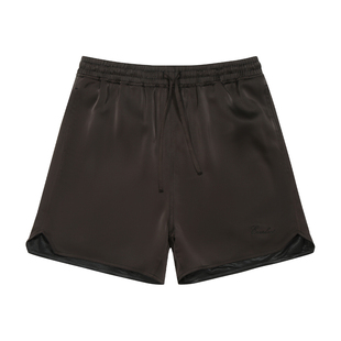 美国EVERLAST拳击运动短裤 透气宽松缎面速干耐磨健身训练三分裤