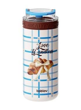bablov玻璃内胆保温杯直饮咖啡杯
