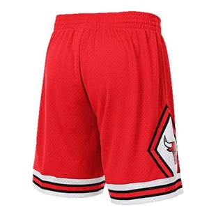 MN公牛队球裤经典复古美式休闲训练比赛球迷版正品运动短裤男NBA