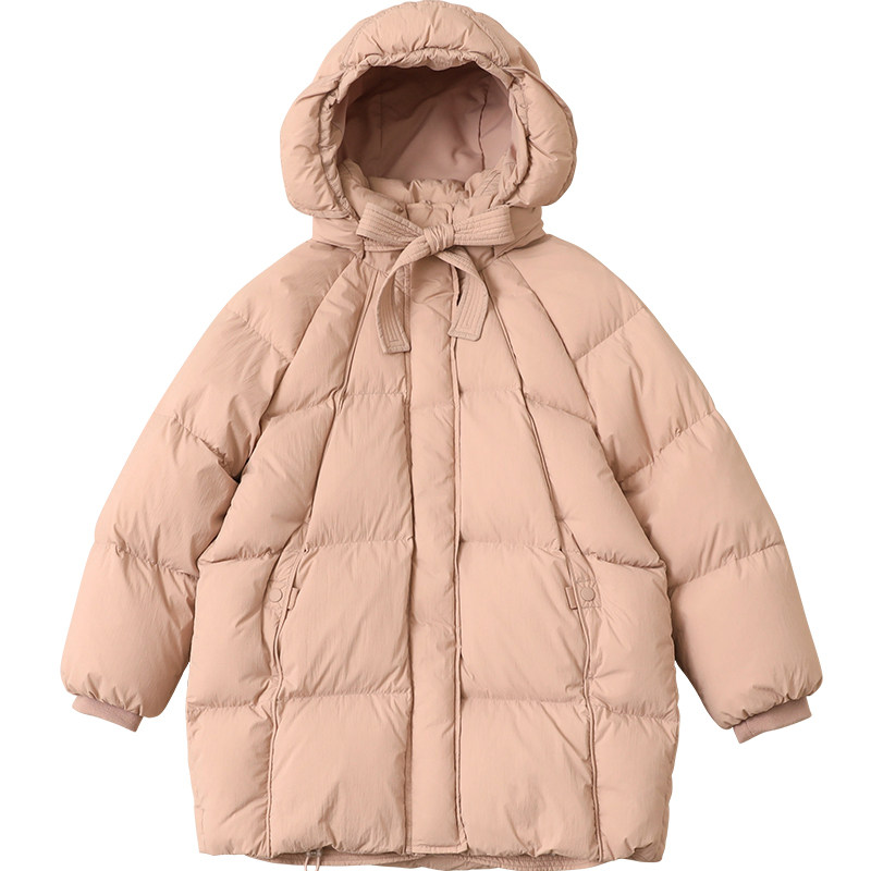女童羽绒服中长款2026冬季新款儿童装羽绒服中大童加厚外套5186