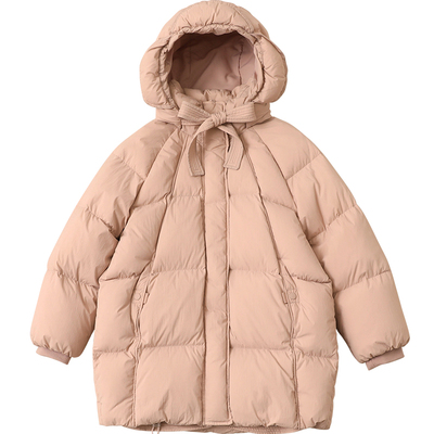 女童羽绒服中长款2026冬季新款儿童装羽绒服中大童加厚外套5186