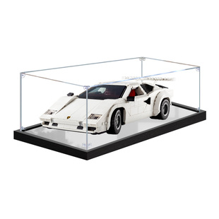 适用乐高10337超级跑车亚克力手办展示盒 透明收纳盒