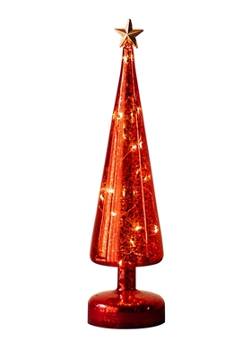 圣诞树桌面玻璃掬涵发光
