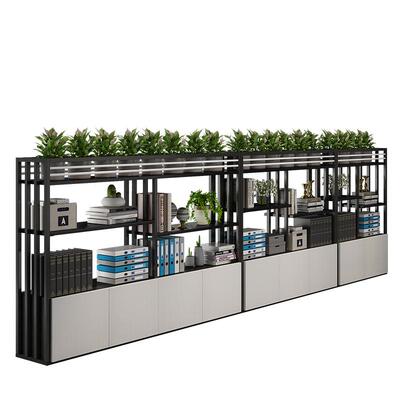 现代简约围栏绿植墙铁艺屏风隔断