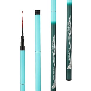 买一送一浪尖短节溪流竿鱼竿手竿超轻超硬钓鱼竿28调渔具套装鲫鲤