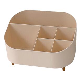 桌面化妆品收纳盒学生书桌笔筒宿舍梳妆台置物架护肤品杂物储物盒