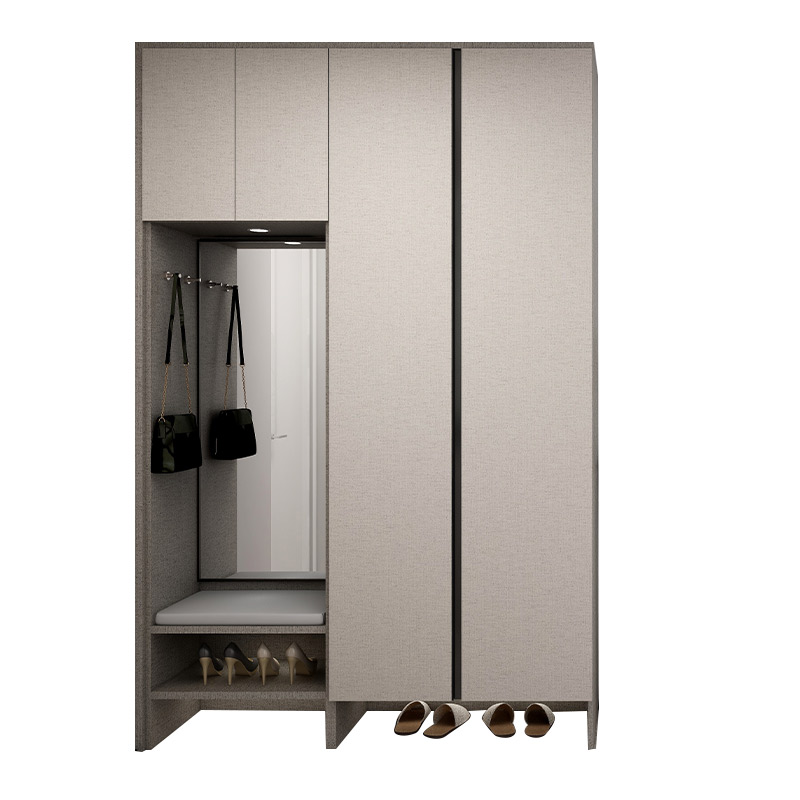 顾家家居定制背景墙电视柜一体客厅满墙电视柜储物柜卡塔尼亚