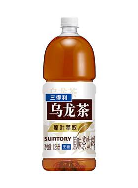 三得利无糖茶无糖乌龙茶饮料1.25L*6瓶整箱囤货装