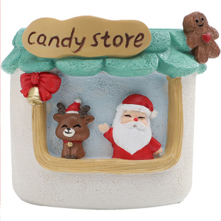 平安喜乐夜小花盆可爱圣诞植物盆栽装饰摆件个性创意小号多肉花盆