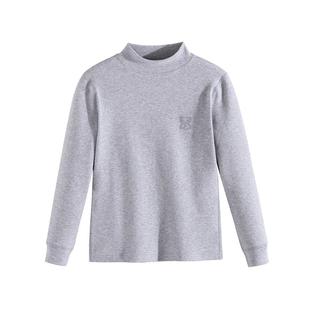 儿童打底衫长袖男童上衣内搭纯棉秋冬款加厚宝宝女童中领全棉大童