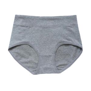 纯色简约女士内裤女黑色全棉中腰纯棉非抗菌大码女生提臀透气三角