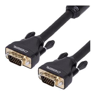 秋叶原QS5106 VGA高清视频线带磁环多层屏蔽防干扰电脑主机显示器投影仪公对公15针纯铜连接线10米15米20米