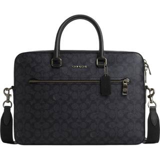 COACH/蔻驰奥莱男士经典标志ETHAN纤巧型公文包老花商务手提包