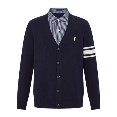 秋冬款男式针织衫纯色百搭通勤