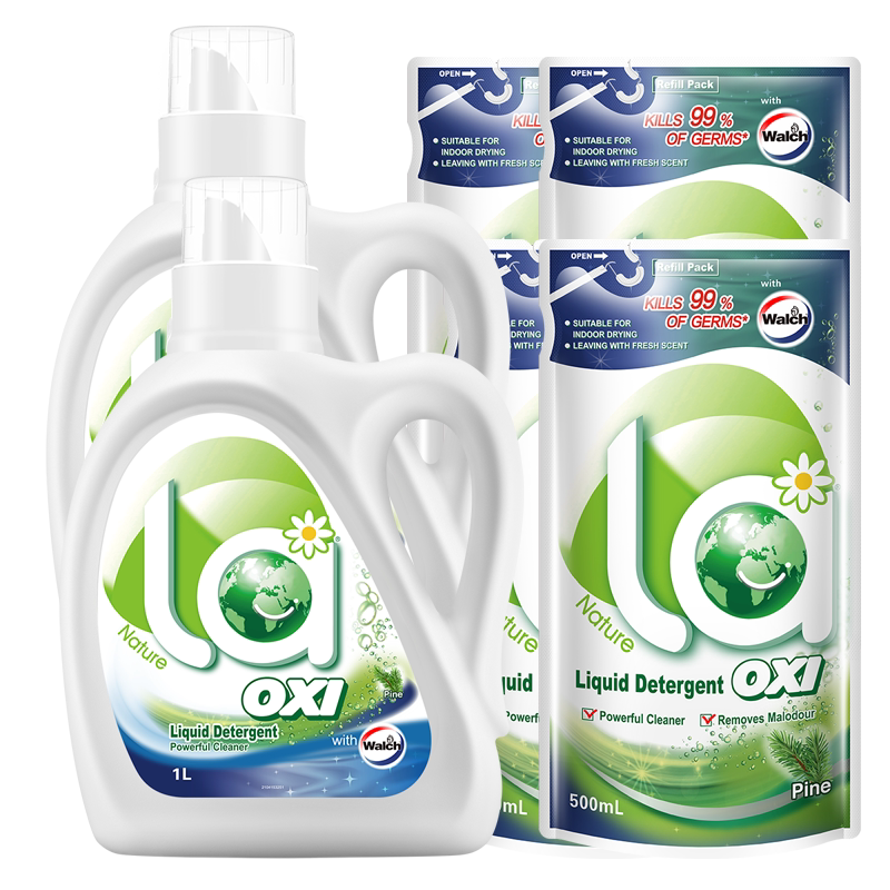 【自营】la有氧洗威露士松木洗衣液8斤杀菌去污留香内衣裤专用