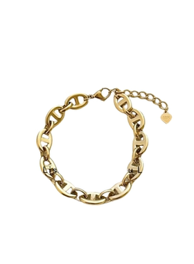 小众设计满圈猪鼻子钛钢项链女