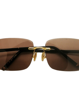 高端老油料纯水晶太阳镜石头镜清凉护眼开车钓鱼茶色无框墨镜男