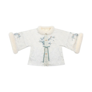 明制汉服女冬装新款重工刺绣新中式对襟琵琶袖短比甲昭君袄厚外套