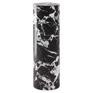 现代轻奢高端大理石边几设计师款客厅角几圆柱形高低落地摆件底座