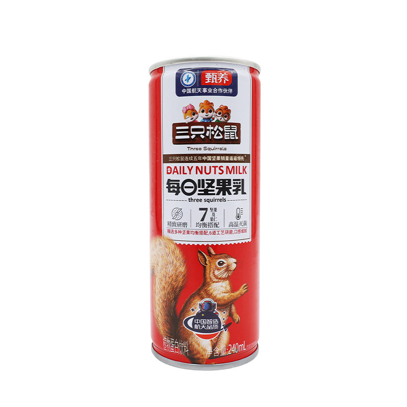三只松鼠果仁组合坚果乳240ml
