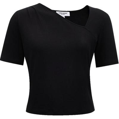VeroModa不规则领型T恤