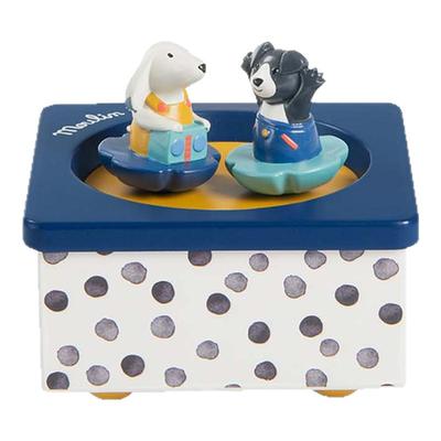 法国moulinroty木质旋转音乐盒