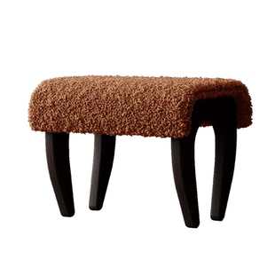 中古风实木化妆凳梳妆台凳子网红轻奢高级感入户门换鞋凳家用门口