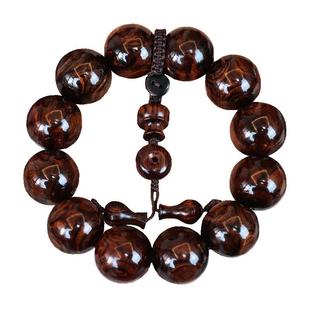 海南黄花梨海黄紫油梨老料全对眼满鬼脸2.0男士佛珠手串高货级感