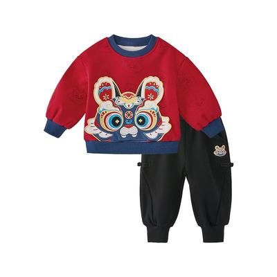 杰里贝比男小童秋冬季套装两件套