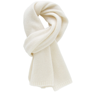 黑色白色羊毛围巾小长条男童女童针织毛线百搭保暖围脖儿童秋冬季