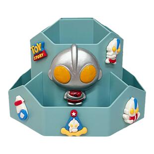 奥特曼文具收纳盒子旋转笔筒男孩小学生书桌多功能卡通创意大容量