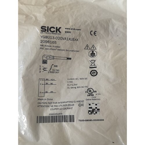 询价下单YG8U13-020VA1XLEAX 西克 可开发票