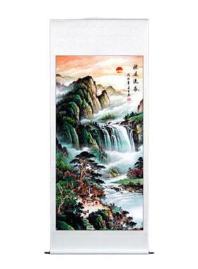 五联中堂画鸿运当头客厅农村