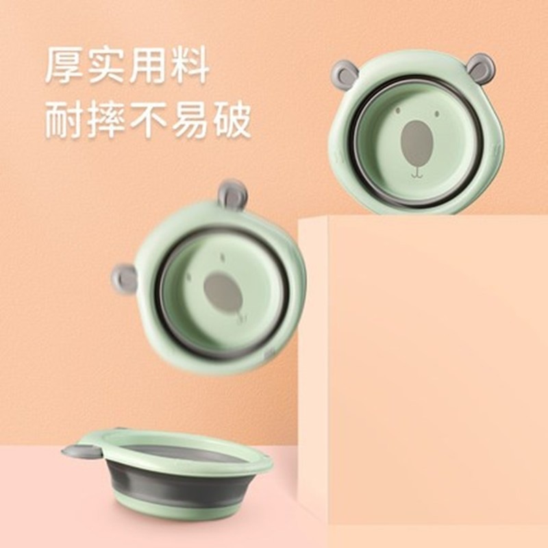 婴幼儿洗脸盆折叠盆可悬挂盆盆子儿童宝宝盆洗漱洗手新生PP洗洗衣