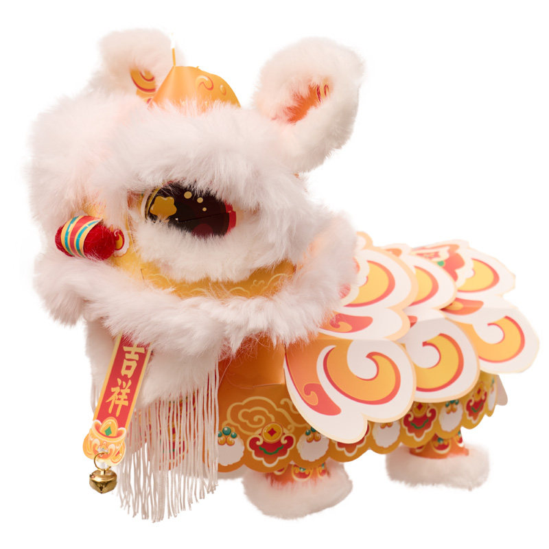 国潮醒狮灯笼手工diy舞狮花灯