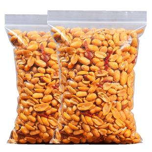 大颗粒酒友鬼花生米500g袋装下酒菜香辣油炸花生米年货批发零食