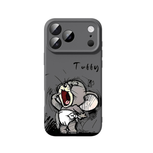 适用iphone17pro手机壳苹果16promax液态硅胶15plus磁吸14pm亲肤ip13猫和老鼠12por创意卡通11防摔散热air外