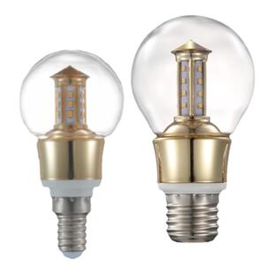 力能灯泡之星4W/8W/10W金色透明球泡圆柱E27E14G9G10光源云石泡