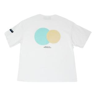 NSS LAB 2020 S/S 原创国潮潮牌撞色圆形印花短袖T恤情侣款bf风