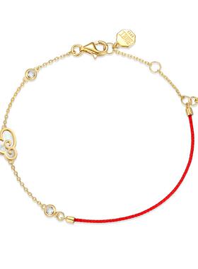 瑞红女925银锆石中式手链