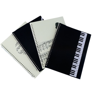 16开加厚五线谱本大学生钢琴架子鼓活页大间隔音乐专业乐谱作业本