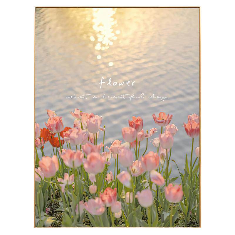 郁金香花卉北欧风温馨轻奢装饰画