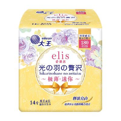 大王elis光羽奢适日用卫生巾14片
