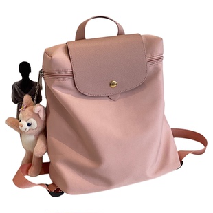 大容量上班通勤双肩包女2026新款百搭牛津布旅行背包学生上课书包