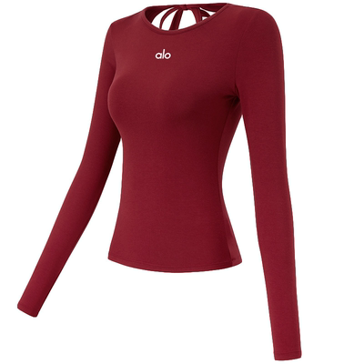 aloactive瑜伽T恤带胸垫速干上衣